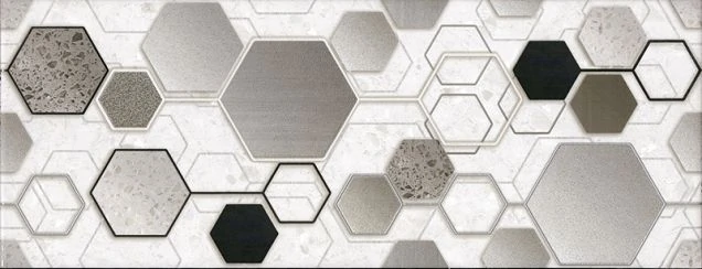 Декор InterCerama Techno Д167071 Декор кер. TECHNO IC Сер. 60x23 1 \6