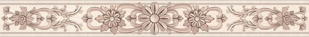 Бордюр InterCerama Ivory Cen. Коричневый 60x7