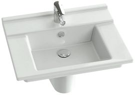 Раковина-столешница Jacob Delafon Struktura EXI112-00, 60x48 см, подвесная