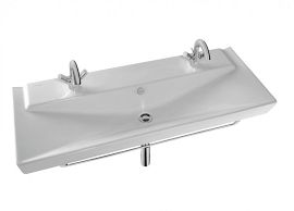 Раковина Jacob Delafon Reve 120 E4824-00 с 2 отверстиями под смесители