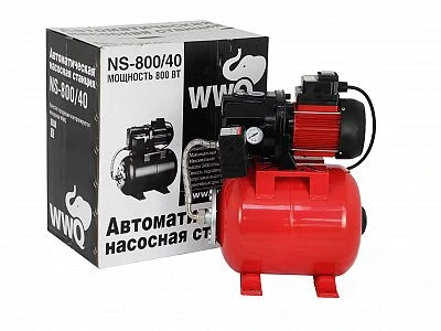 Насосная станция WWQ NS-800/40 — недорогая, для дачи