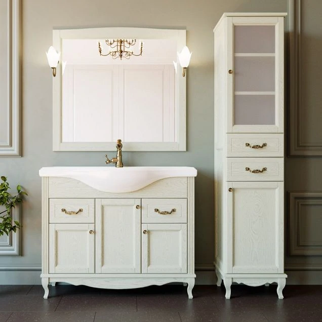 Комплект мебели для ванной ValenHouse Эллина 105 EK105_СХ Слоновая кость