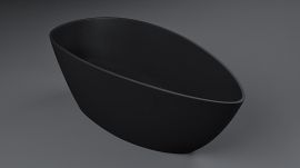 Ванна из литьевого мрамора Nilo ADAGIO 1700 Nero Lucido