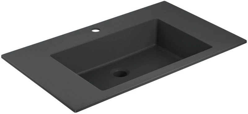 Раковина Vincea VCB-13800B — накладная чаша, кварц, чёрная