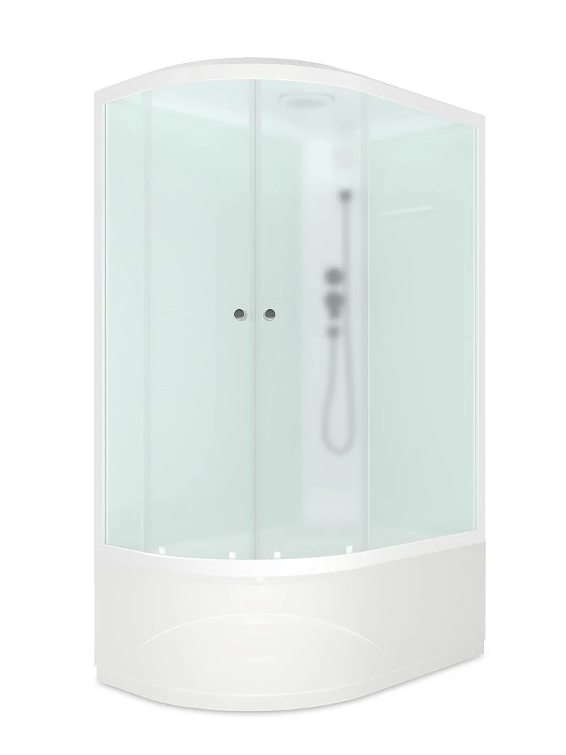 Душевая кабина Domani-Spa Delight Slim 128 120×80 R — прямоугольная, зеркальная