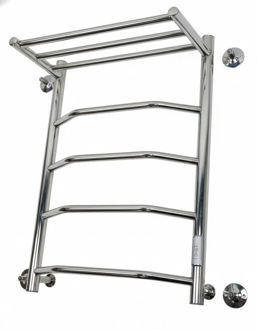 Полотенцесушитель электрический Маргроид Вид 6 СНШ 80x50 R с полкой хром