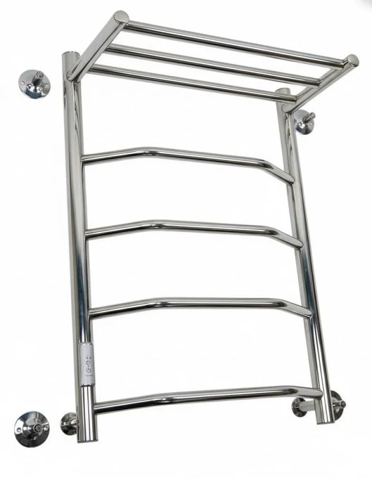 Полотенцесушитель электрический Маргроид Вид 6 СНШ 80x50 L с полкой хром