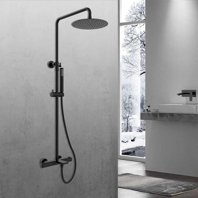 Душевая стойка Vincea Vogue VSFS-1V1TMB с термостататом