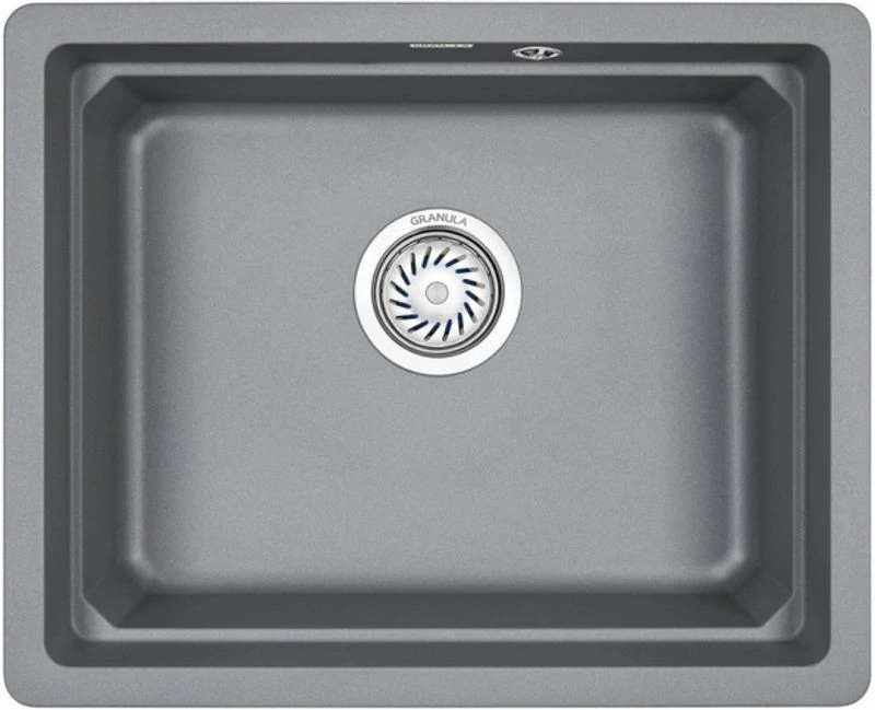 Мойка Granula Kitchen Space KS-5501U, алюминиум