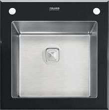 Мойка кухонная Tolero Ceramic Glass TG-500 765048 черный