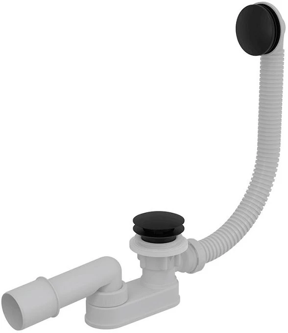 Слив-перелив для ванны AlcaPlast A507BLACK Click-Clack