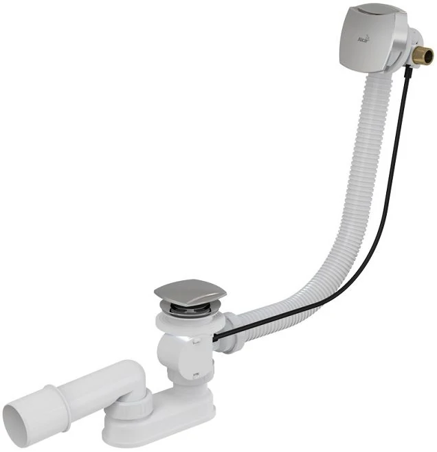Слив-перелив для ванны AlcaPlast A565KM3-120 полуавтомат с переливом