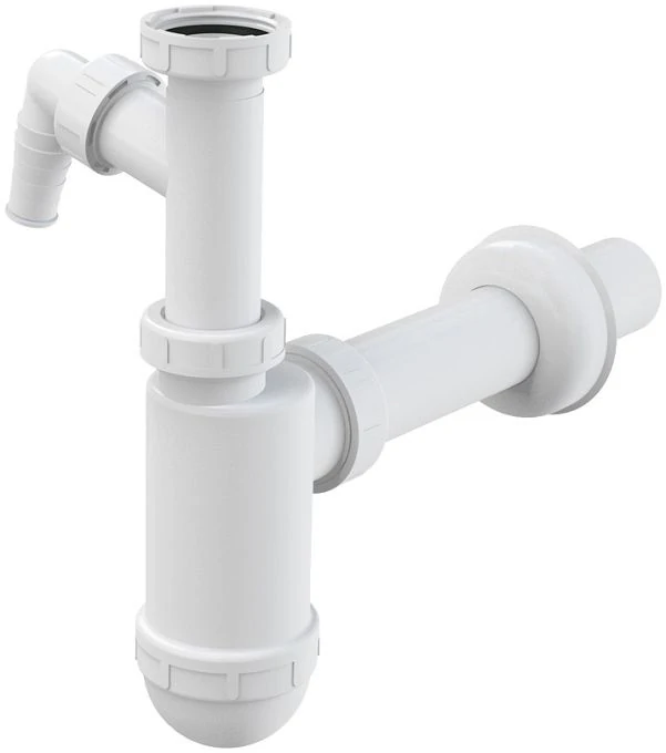 Сифон для раковины AlcaPlast A43P с подводкой