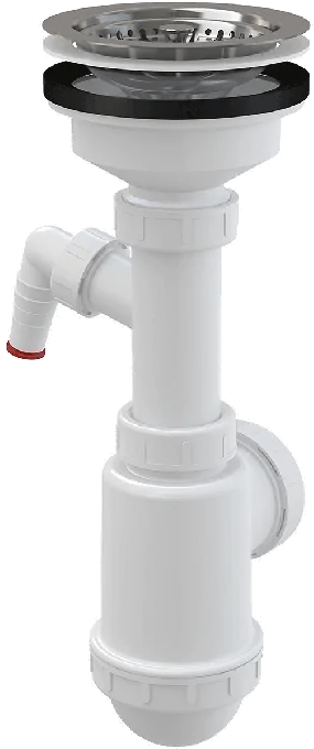Сифон для мойки AlcaPlast A446P-DN50/40 с подводкой