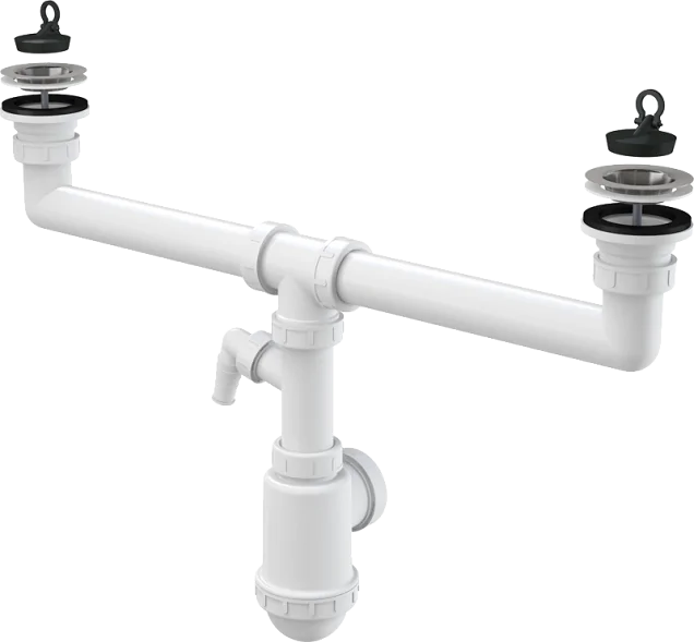 Сифон для мойки AlcaPlast A449P-DN50/40 с подводкой