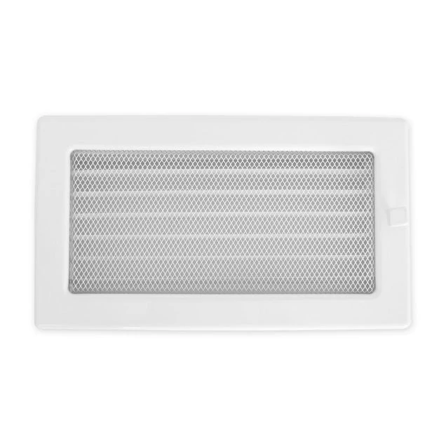 Вентиляционная решетка (Белый) с задвижкой 17*30