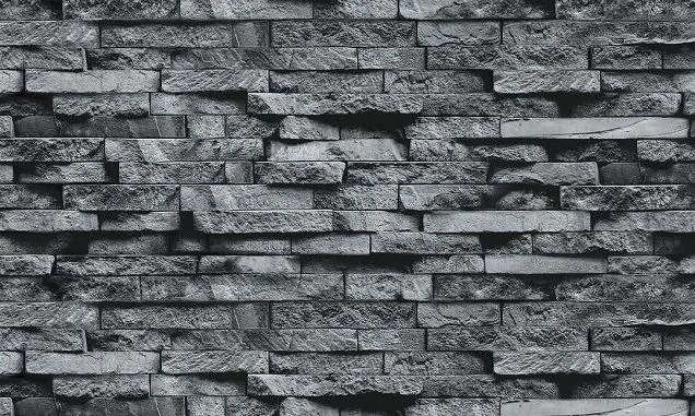 Плита ФАСПАН Серый камень №1008 Горизонталь 8мм, (1200х600)