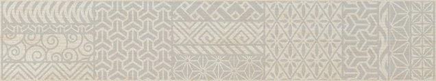 Бордюр напольный Grasaro Linen Фриз Бежевый G-141/M/f01/7x40