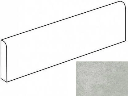 Плинтус Grasaro Cemento Серый 60x7.6 MR p01 G-900/MR/p01/76x600x10