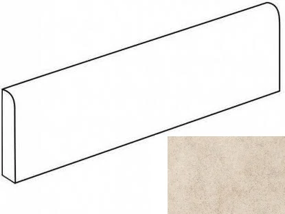 Плинтус Grasaro Cemento Свело-Бежевый 60x7.6 MR p01 G-902/MR/p01/76x600x10