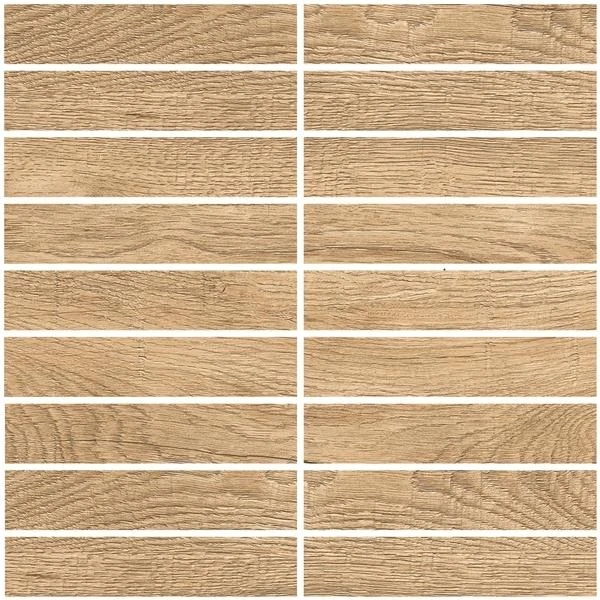 Мозаика Grasaro Italian Wood Бежевая 30.7x30.7 Структурированная G-251/SR/m11/307x307x10