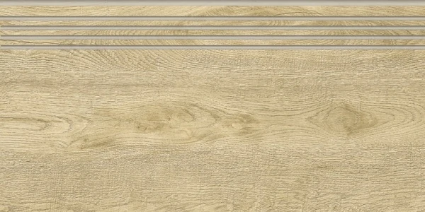 Ступень Grasaro Italian Wood Бежевая 60x20 Структурированная G-251/SR/st01/200x600x10