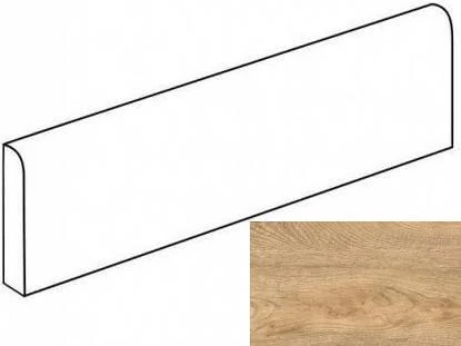Плинтус Grasaro Italian Wood Бежевый 60x7.6 Структурированный G-251/SR/p01/76x600x10