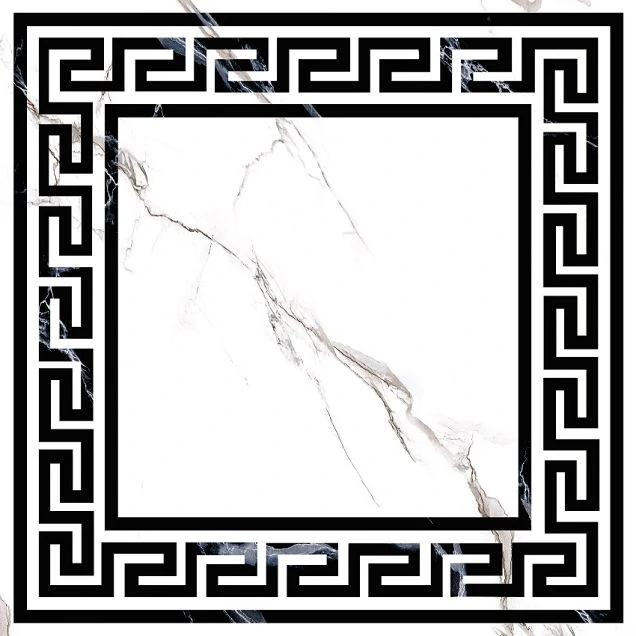 Декор керамогранит Grasaro Classic Marble Белый d01 40х40 Глянцевый G-270/G/d01/400x400x8