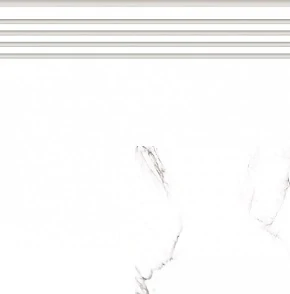 Ступень Grasaro Classic Marble Белая 40х40 Глянцевая G-270/G/st01/400x400x8