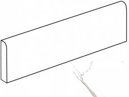 Плинтус Grasaro Classic Marble Белый 40x7.6 Матовый G-271/M/p01/76x400x8
