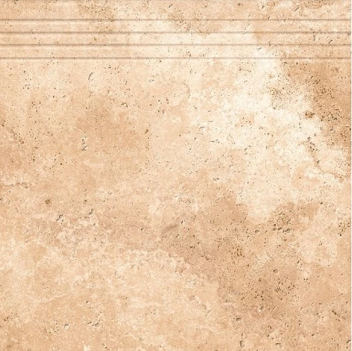 Ступень Grasaro Tivoli Бежевая 40x40 Структурированная G-241/S/st01/400x400x9