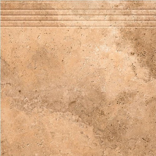 Ступень Grasaro Tivoli Коричневая 40x40 Структурированная G-243/S/st01/400x400x9