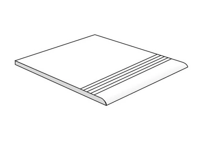 Ступень Grasaro Castello Светло-Серая 40х40 Структурированая G-164/S/st01/400x400x8
