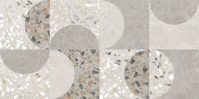 Керамогранит Vitra Beton-X Beton-Terrazzo Геометрический Лаппато R9 60x30 K949799LPR01VTE0