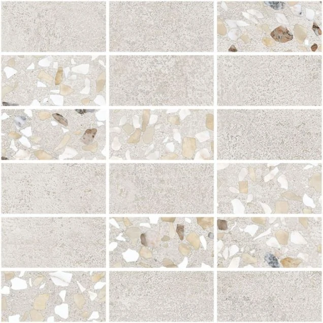 Мозаика Vitra Terrazzo-X Серый Микс 30х30