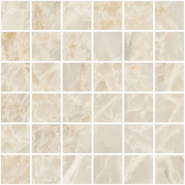 Мозаика Vitra Marble-X Скайрос Кремовый Лаппато R9 5х5 K9498808LPR1VTE0