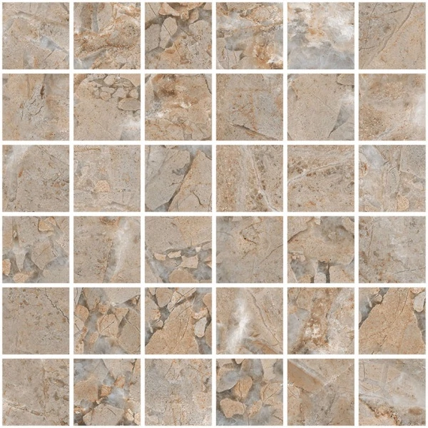 Мозаика Vitra Marble-X Дезерт РоузТерра Лаппато R9 5х5 K9498818LPR1VTE0