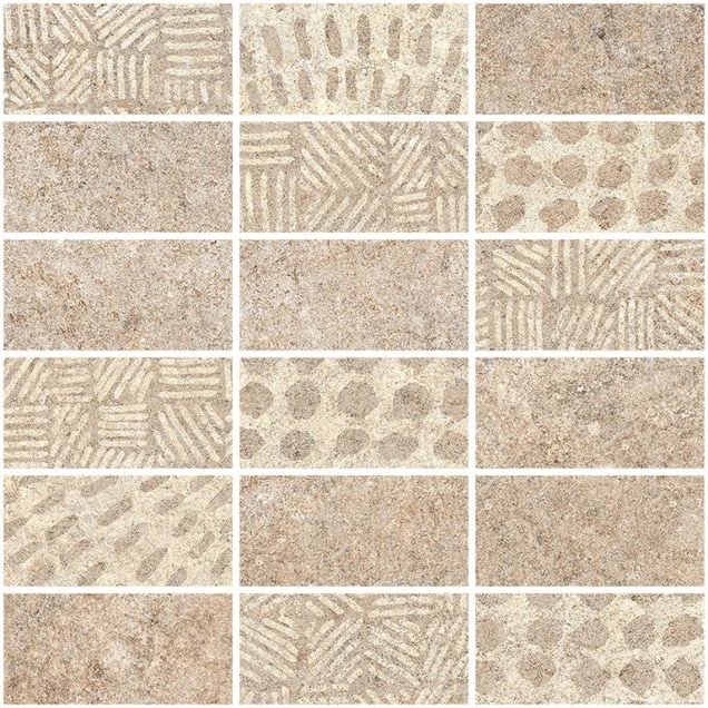 Мозаика Vitra Stone-X Бежевый Матовый (5х10) 30х30