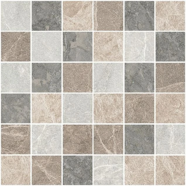 Мозаика Vitra Marmostone Коричневый Микс 5x5 30х30