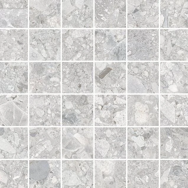 Мозаика Vitra Ceppostone Серый Матовый 5x5 30х30