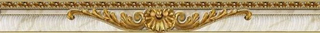 Плитка Baldocer Davos Zocalo Relieve Oro 9x85