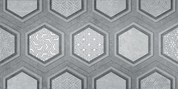 Плитка Axima Рона Серая D 25x50