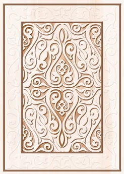 Декор настенный Axima Эллада Beige decor D 25x35