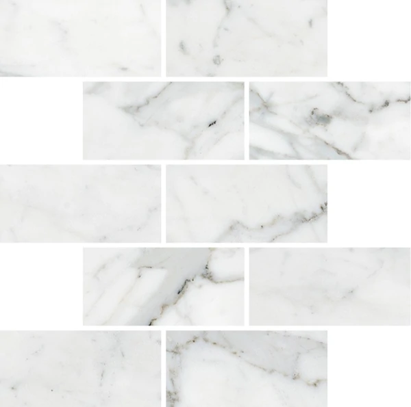 Мозаика Kerranova Marble Trend Carrara 30.7x30.7 Лаппатированный m13 K-1000/LR/m13/307x307x10