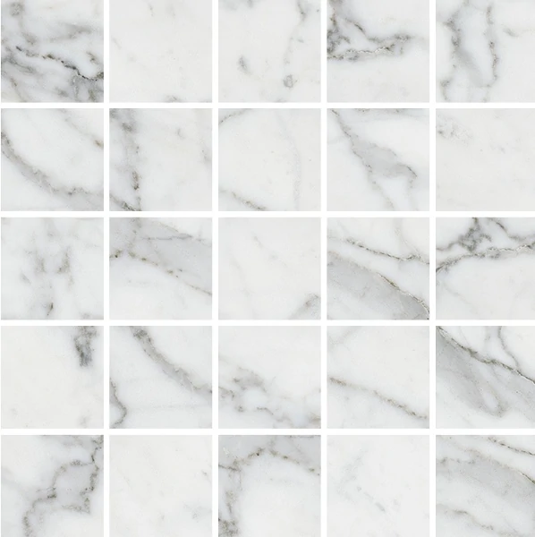 Мозаика Kerranova Marble Trend Carrara 30.7x30.7 Лаппатированный m14 K-1000/LR/m14/307x307x10