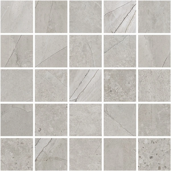 Мозаика Kerranova Marble Trend Limestone 30.7x30.7 Лаппатированный m14 K-1005/LR/m14/307x307x10