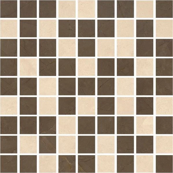 Мозаика Kerranova Marble Trend Crema Marfil 30x30 Лаппатированная m22 K-1003(1002)/LR/m22/300x300x10