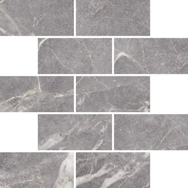 Мозаика Kerranova Marble Trend Silver River 30.7x30.7 Матовый m13 K-1006/MR/m13/307x307x10
