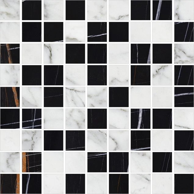 Мозаика Kerranova Marble Trend Carrara 30x30 Матовая m01 K-1000(1004)/MR/m01/300x300x10