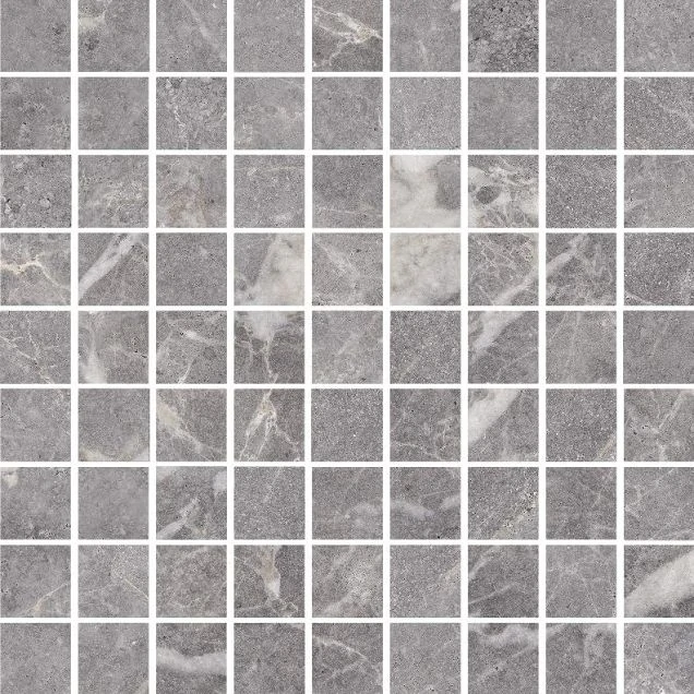Мозаика Kerranova Marble Trend Silver River 30x30 Лаппатированный m01 K-1006/LR/m01/300x300x10